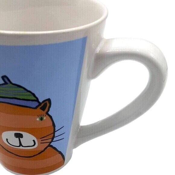 2/$15 Riviera Van Beers Kitty Cat Mug 4.75" Signature Stoneware Crazy Cat Lady - Picture 5 of 7
